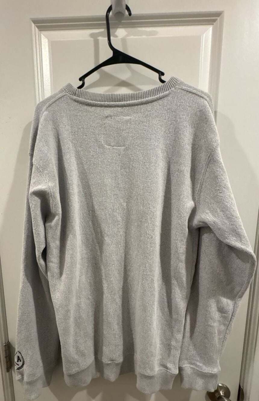 New York Popular Boston Crewneck Sweatshirt Grey - Picture 4 of 4